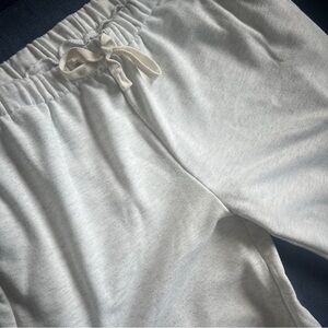 oversized grey cargo sweatpants